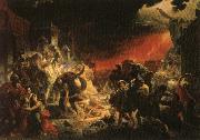 Karl Pavlovic Brullow The Last Day of Pompeii USA oil painting artist
